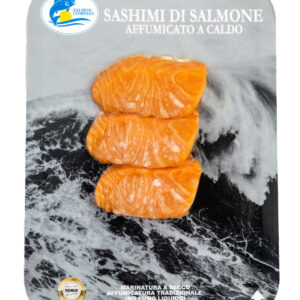 Sashimi di Salmone Norvegese affumicato a caldo 100g